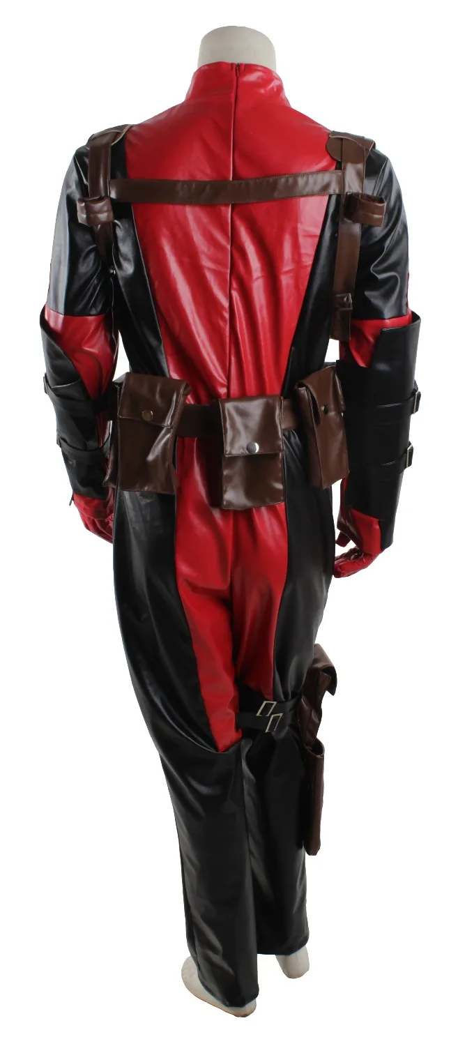 Дэдпул Уэйд Уилсон красный костюм Комбинезоны для женщин superhereo Zentai Костюмы