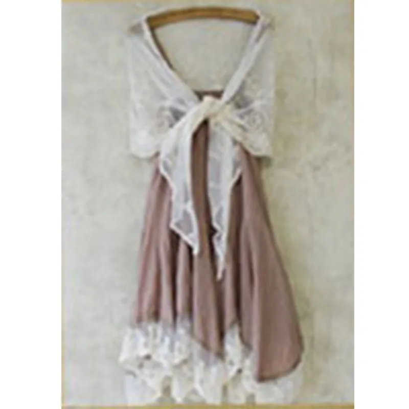 color 1 Harajuku Mori Girl плиссированная Асимметричная Женская юбка хлопковая Лоскутная кружевная Вышивка Повседневная Женская Kawaii юбка принцессы A180 - Цвет: color 1