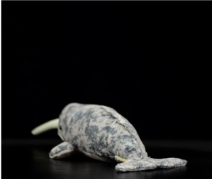 Мягкие куклы Нарвал 41 см детские плюшевые с милыми животными имитацией нарвала