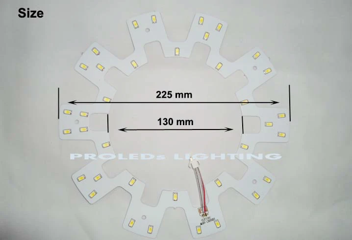 Оптовая продажа 10 упаковок Круглый Светодиодный точечный светильник 18 Вт