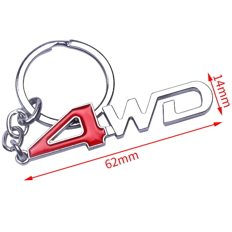 3D автомобильный Стайлинг хромированный металлический брелок 4WD эмблема логотип