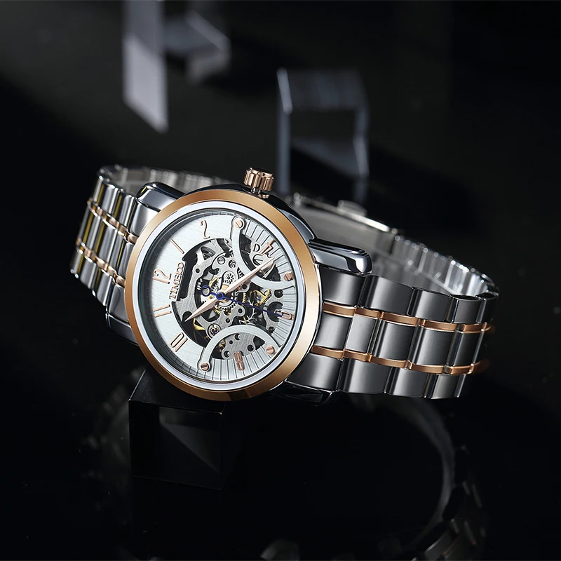 Механические часы мужские наручные скелетоны с автоподзаводом деловой