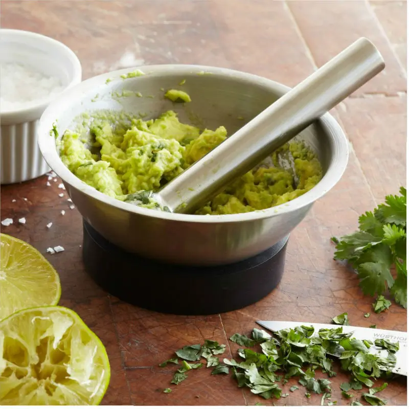 TISION из нержавеющей стали Ступка пестик Masher чесночная пресс дробилка пьедестал