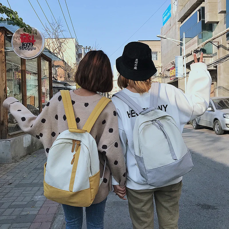 

women backpack ladies fashion rucksack canvas school bags for teenagers girls female pink backpacks back pack mochila mujer 2018