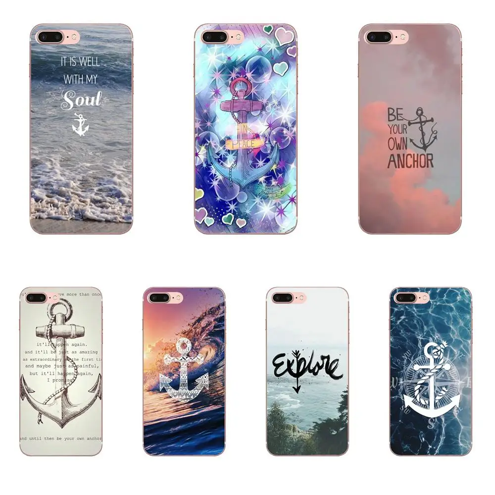 Мягкий чехол Lets Run Anchor Beach Quote для Samsung Galaxy Note 5 8 9 S3 S4 S5 S6 S7 S8 S9 S10 mini Edge Plus Lite |