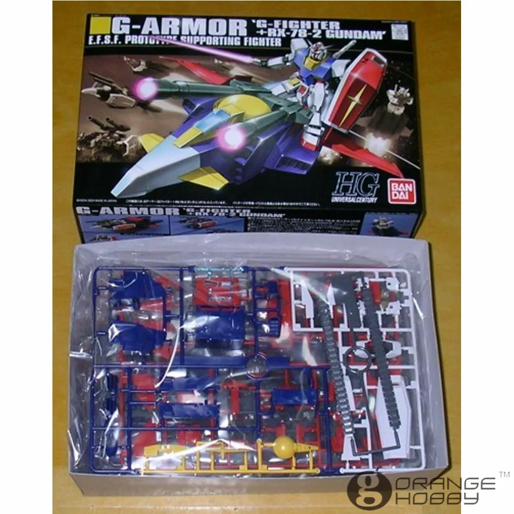 OHS Bandai HGUC 050 1/144G-Armor G-Fighter и Gundam мобильный костюм в сборе модельные комплекты |
