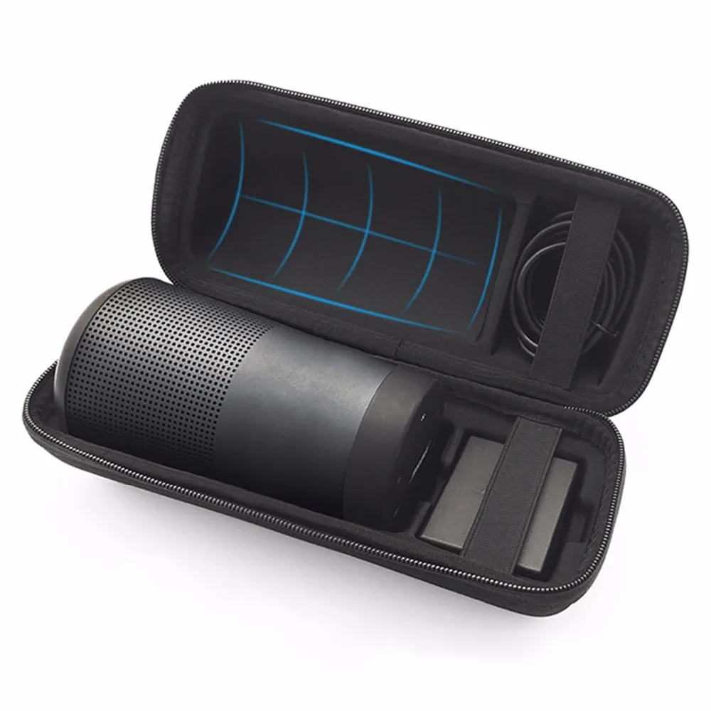 Новый PU дорожный защитный чехол для Bose Soundlink Revolve Bluetooth Speaker Carry Pouch Bag Cover Case Extra Space For