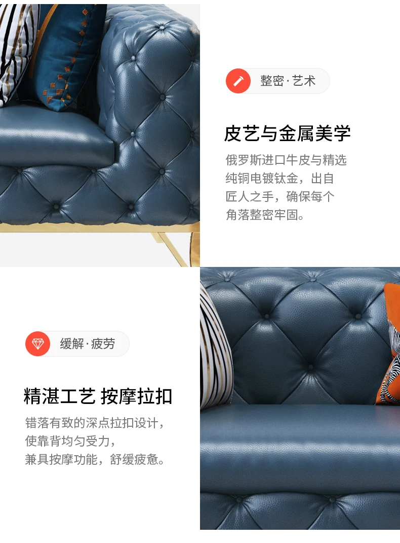 Easylive диван из натуральной кожи секционный домашний светильник для гостиной мебели роскошный стиль