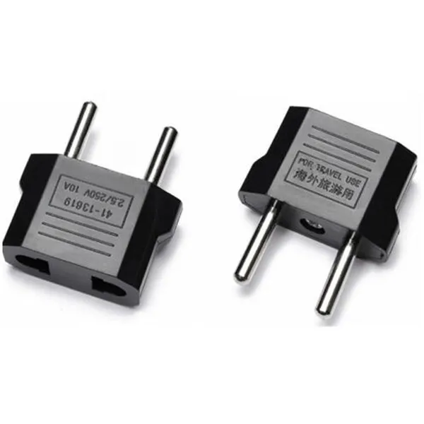 2000 шт. европейские и вилки адаптер с 2 штырьками для путешествий|eu plug power adapter|adapter