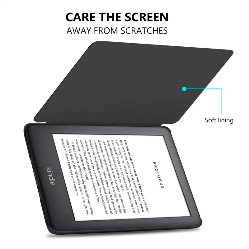 Чехол из искусственной кожи для Kindle 2019 смарт чехол с автоматическим переходом в