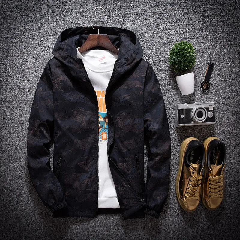 Мужская камуфляжная куртка MORUANCLE повседневная с капюшоном M 7XL верхняя одежда