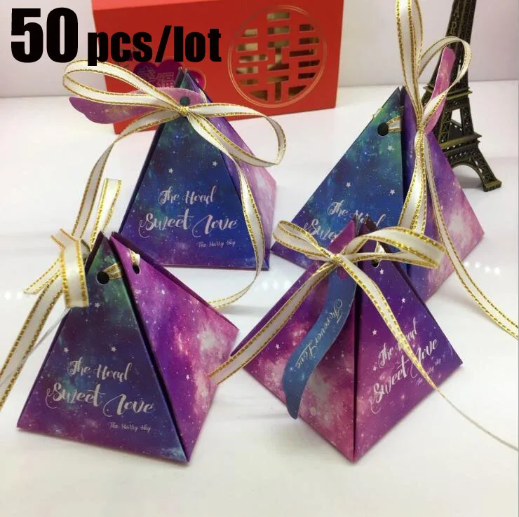 

50 шт., новинка, креативная коробка конфет со звездным небом