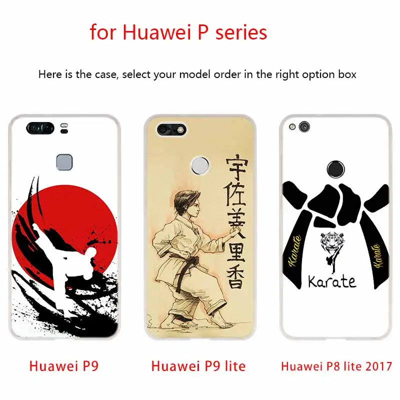 Чехол Kyokushin для телефона с символом карате Huawei P40 P9 P10 P20 P30 Lite чехлы Pro P Smart 2019 мягкий