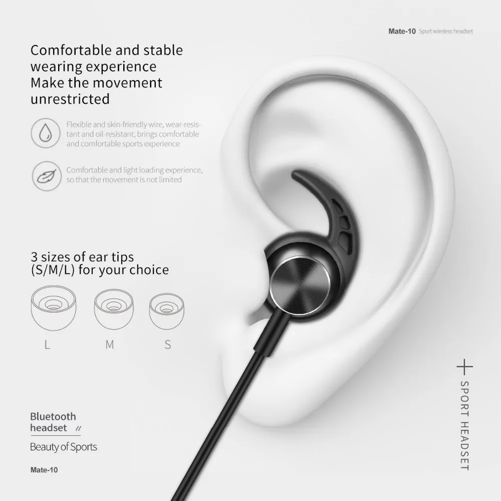 100% оригинальная Высококачественная Магнитная Беспроводная Bluetooth-гарнитура Fineblue