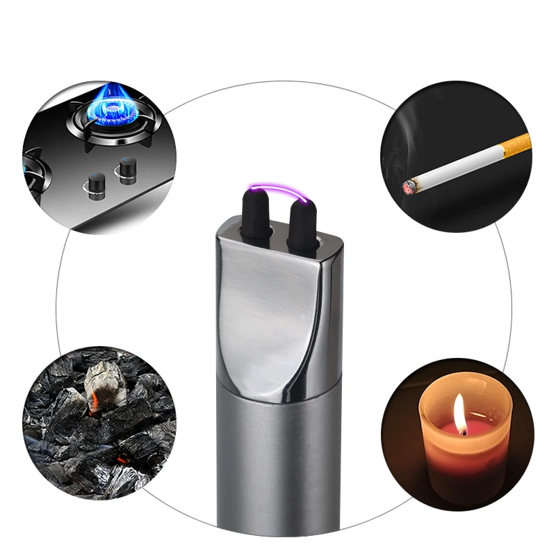 Длинная электрическая перезаряжаемая USB кухонная зажигалка для барбекю