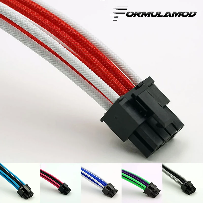 FormulaMod Fm CPU 8P D 8Pin удлинитель питания материнская плата 18AWG многоцветные