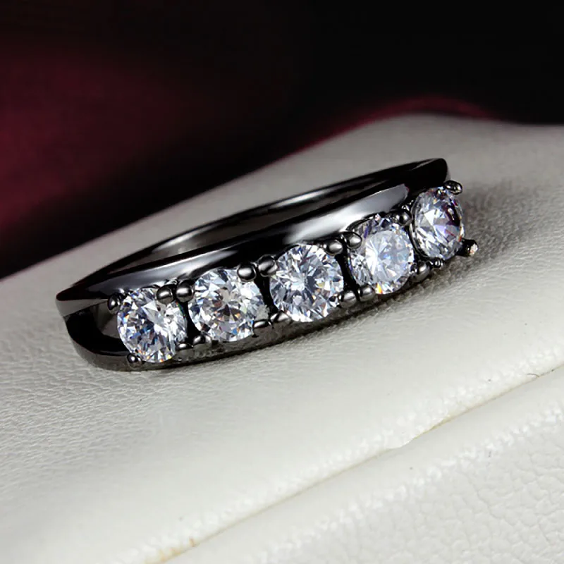 2017 новое поступление Свадебные кольца на палец для женщин трендовые прозрачные