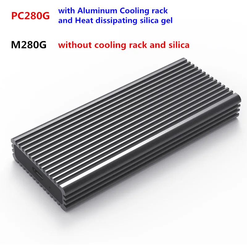 Портативный SSD алюминиевый корпус Поддержка PCIe NVME/NGFF чехол M.2 M ключ/B & ключ Тип C 3 1