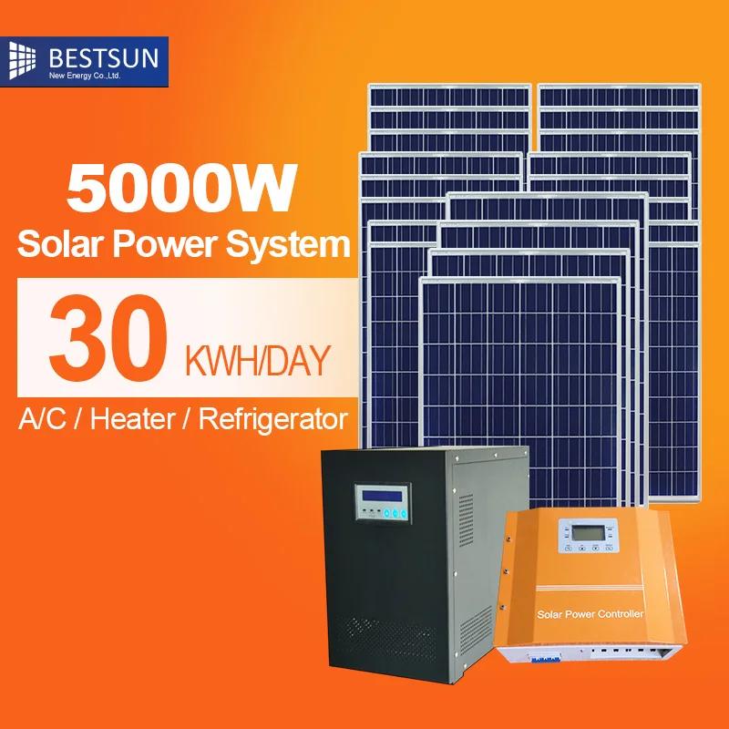 5000 Вт солнечной энергии celdas fotovoltaicas источника питания дома системы свободной