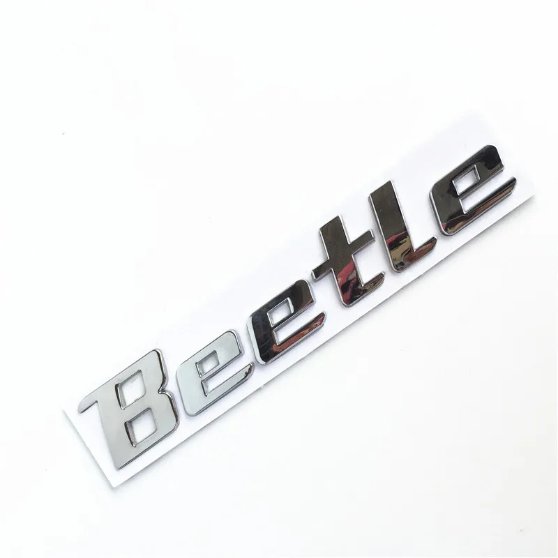Newbee 3D хромированная металлическая наклейка Beetle эмблема значок Логотип Наклейка для Volkswagen VW Beetle TDI TSI задний багажник автомобиля Стайлинг украшения