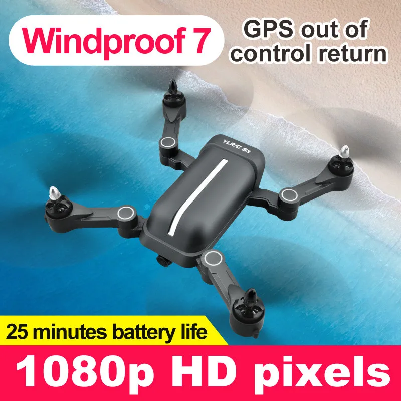 S3 5,8G дистанционное управление Управление бесщеточный Quadcopter GPS объемный складной Дрон с фиксацией следите за возврат аэрофотосъемки с 5G Pict