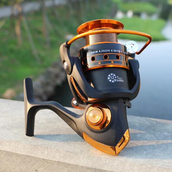 

Hot 12+1 Bearing Metal Spool Surf Casting Spinning Series Metal Rocker Reel Fly Fishing Line Wheel DO2