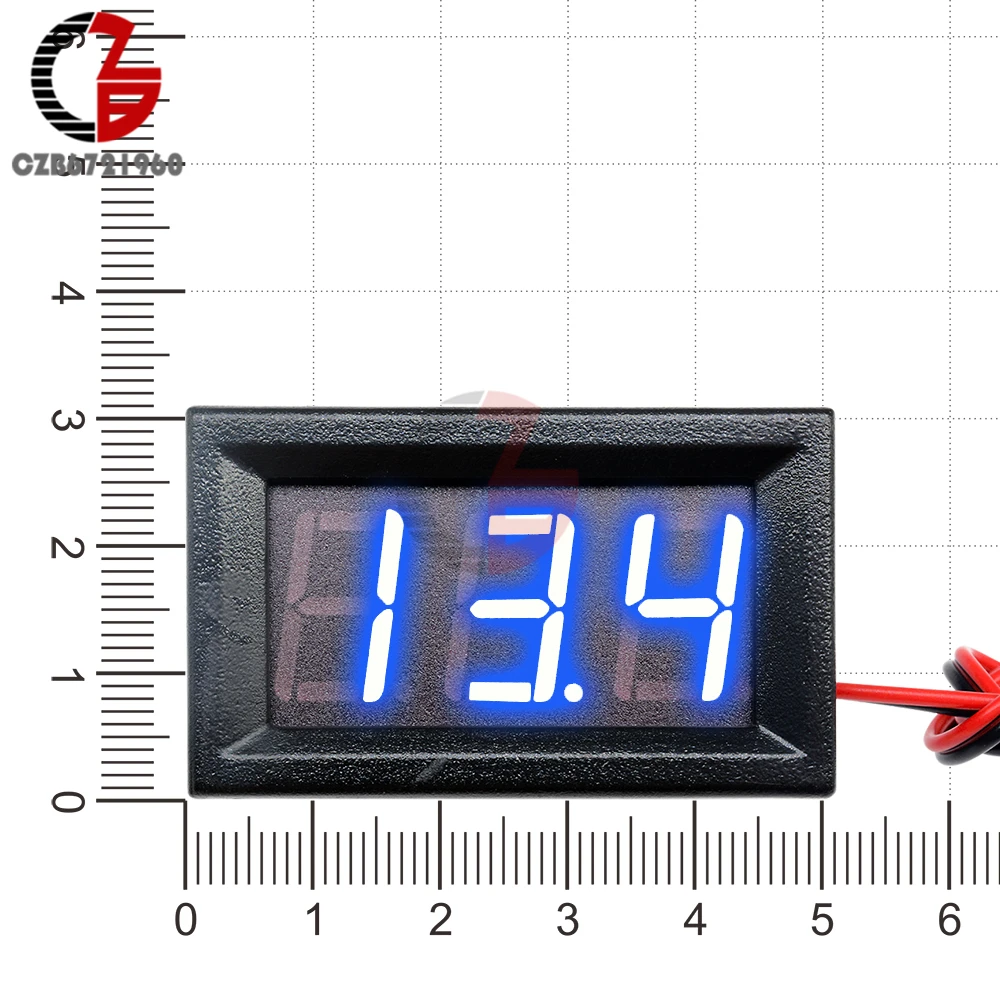 

DC 5V 12V 24V 0.56" LCD Digital Voltage Meter Voltmeter Battery Capacity Tester Detector for Electronic Mobile Power Bank