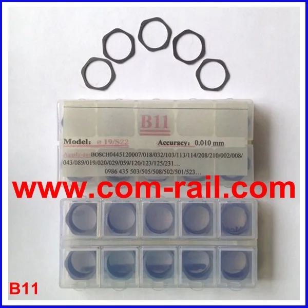 Регулировочные прокладки для инжектора B11 ремонта с общей топливной магистралью