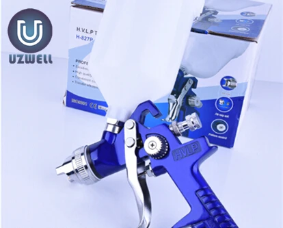 UZWELL H827 экологичный Краскораспылитель 600 мл HVLP распылитель воздуха для