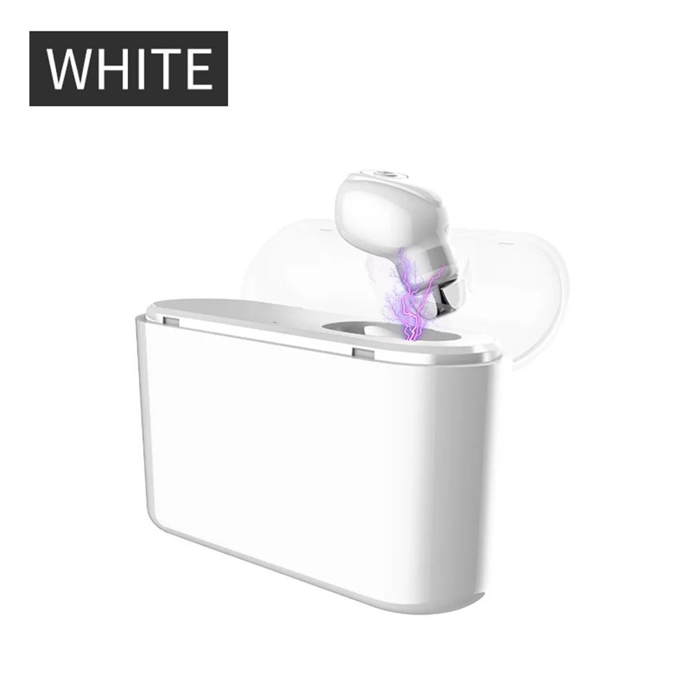 White Новинка TWS Беспроводная bluetooth-гарнитура CVC 8,0 с шумоподавлением, наушники с зарядным устройством 2200 мАч для IOS Android - Цвет: White