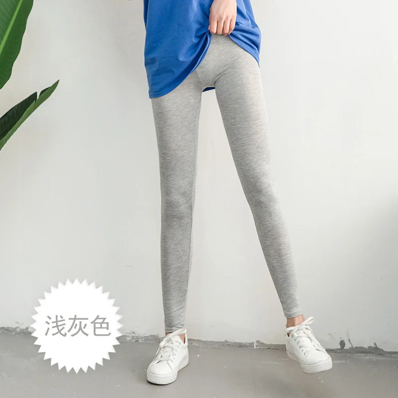 Light Grey M-3XL Лето Новинка весна осень яркие цвета Модные модальные сексуальные тонкие леггинсы женские леггинсы эластичные большие размеры - Цвет: Light Grey