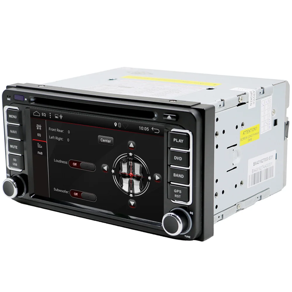 Eunavi 2 din Android 8 1 автомобильный DVD gps для Toyota Hilux Yaris Vios Camry Corolla Prado RAV4 2003 2004 2005 2006 2007 2008|car
