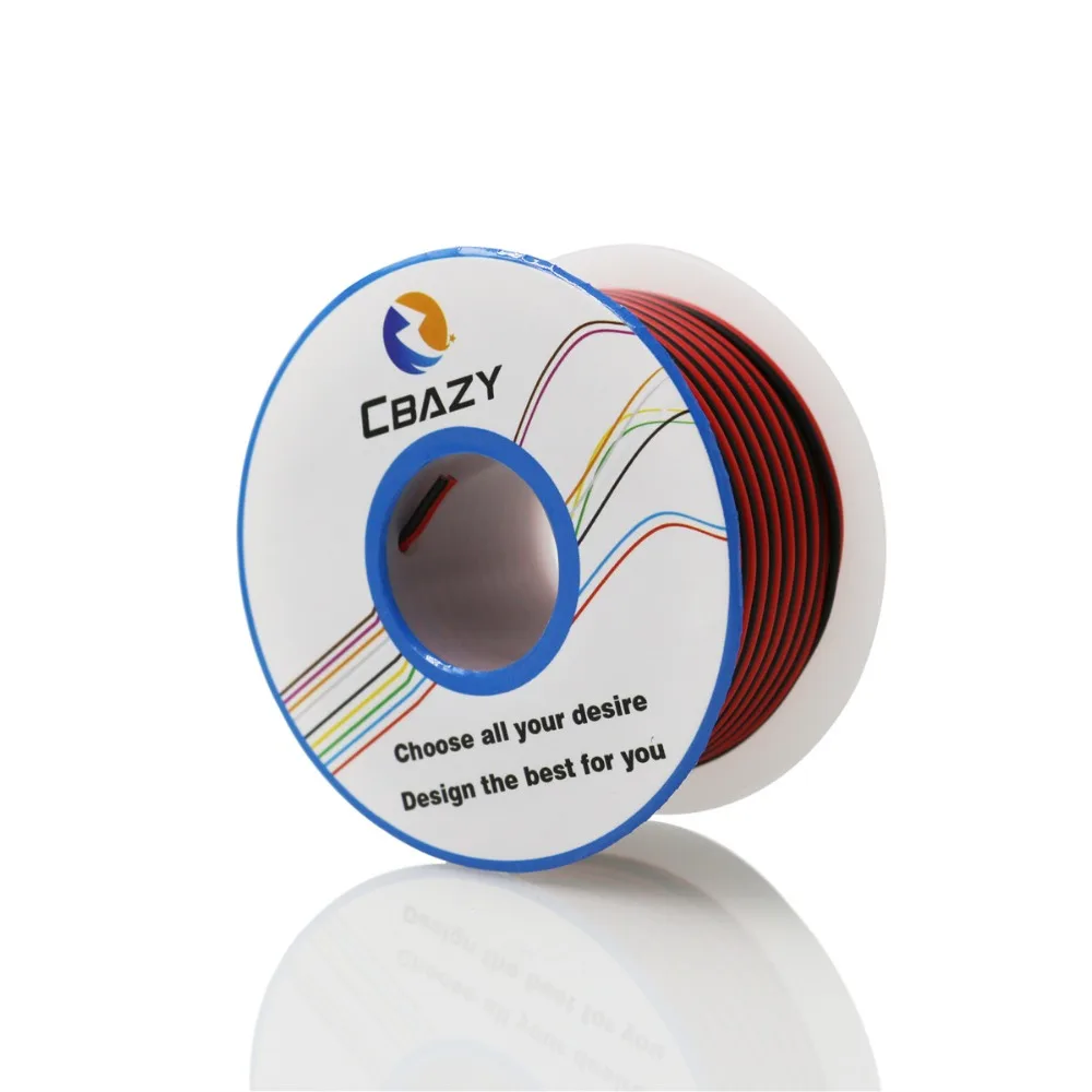 CBAZY 26AWG 2-контактный красный черный провод Hardwire 26ga кабель-удлинитель 2-проводной 300