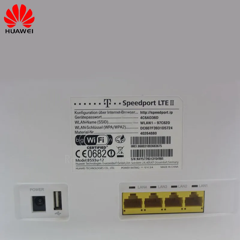 Huawei B593, /, 100 /, 4G, LTE, FDD, CPE, Wi-Fi,    Sim-