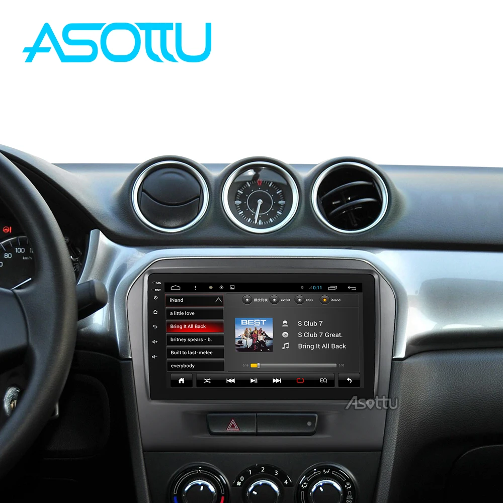 Asottu MWTL15 Android 8 1 автомобильный dvd для Suzuki Vitara 2015 2016 мультимедийная Главная панель gps