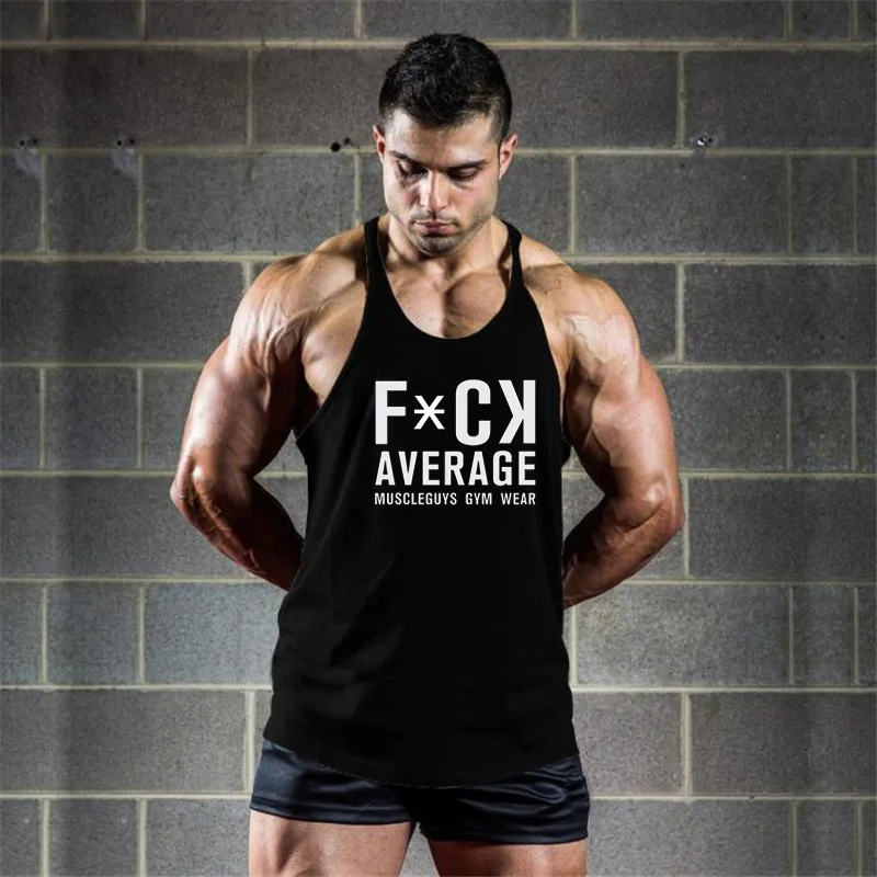 Спортивная одежда Muscleguys для фитнеса майка Canotta бодибилдинга и мужская с