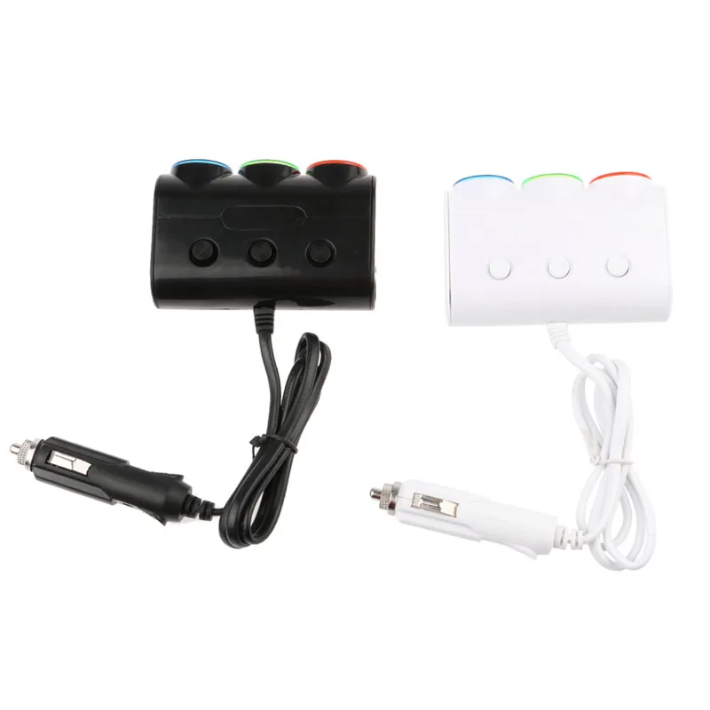 3.1A 2 USB 3 Way мульти разъем автомобильное зарядное устройство прикуриватель сплиттер адаптер для мобильного телефона