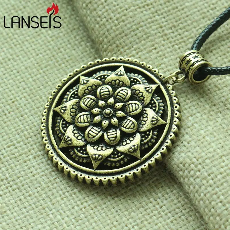 Lanseis 10 шт. тибетская мандала Женское Ожерелье мексиканское Южно Западное