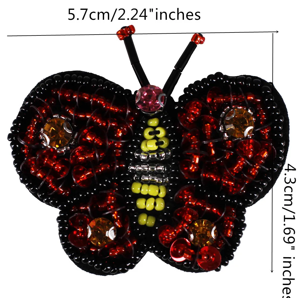 10 шт. бусины пчела бабочка алмазные патчи стразы аппликация тиснение значок для