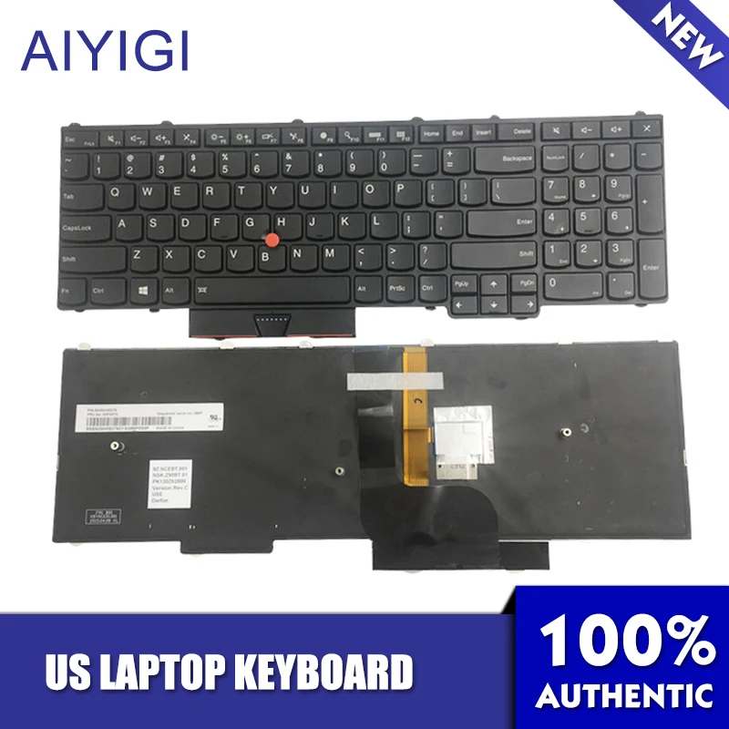 AIYIGI Оригинальная клавиатура для ноутбука США BL подсветка 3 Винтовые колонки ThinkPad