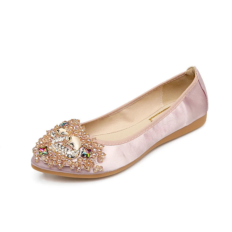 2019 г. модная женская обувь на плоской подошве со стразами zapatos mujer Демисезонная