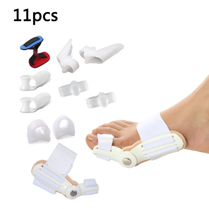 11 шт./лот корректор бурсита комплект для облегчения боли при вальгусной