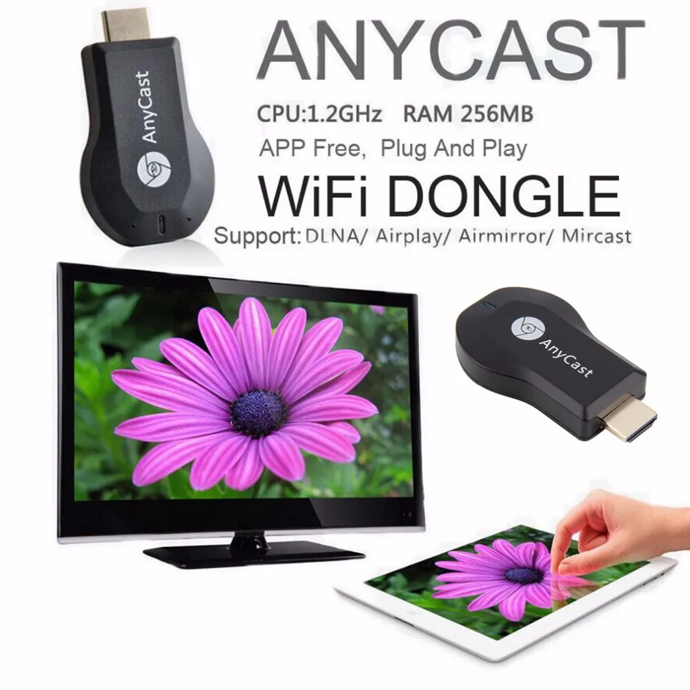 HD 1080P Беспроводной Wi Fi дисплей TV Dongle приемник AirPlay Miracast HDMI адаптер мини ТВ Стик для