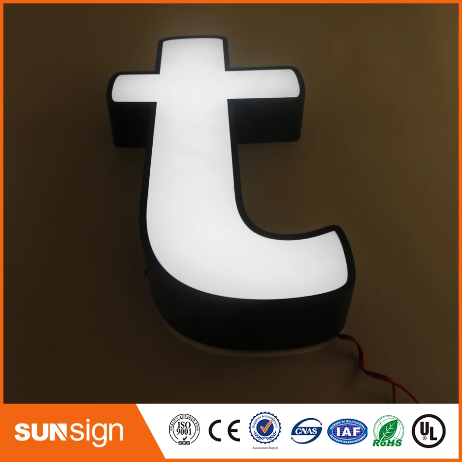 led letter sign, acrylic led channel letter, outdoor/indoor led logo