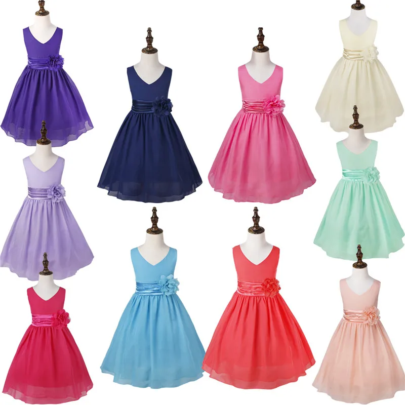 IEFiEL/Детское платье с цветочным узором для девочек Vestido свадебное принцессы