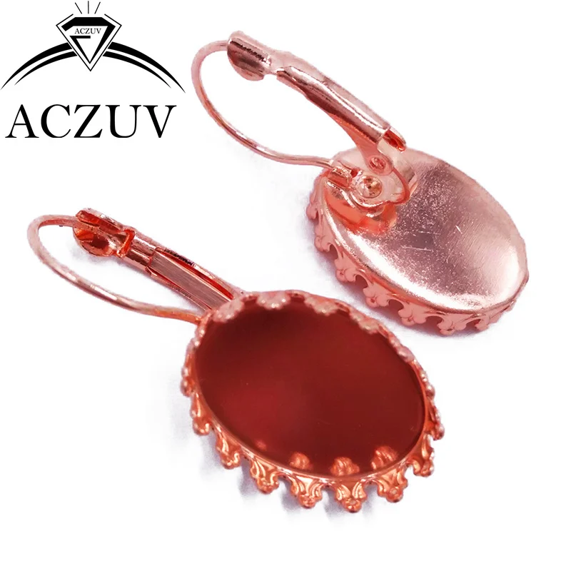 200 шт 13x18 мм Овальный Кабошон Установка французские левербэк серьги ювелирные
