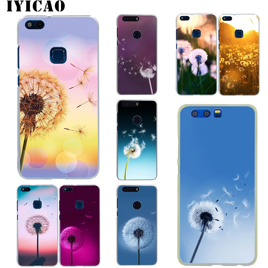 IYICAO цветок Одуванчик жесткий чехол для Huawei Honor 6A 6C 7A 7C 7X 8 8X 9 10 20 9X Lite Pro Play Note View |
