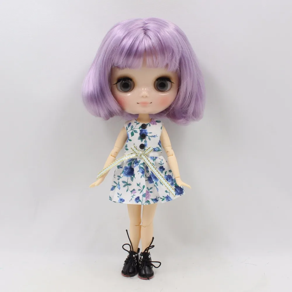 Кукла blyth Middie шарнирное тело фиолетовые волосы короткие 1/8 20 см BL2137/1049|Куклы| |