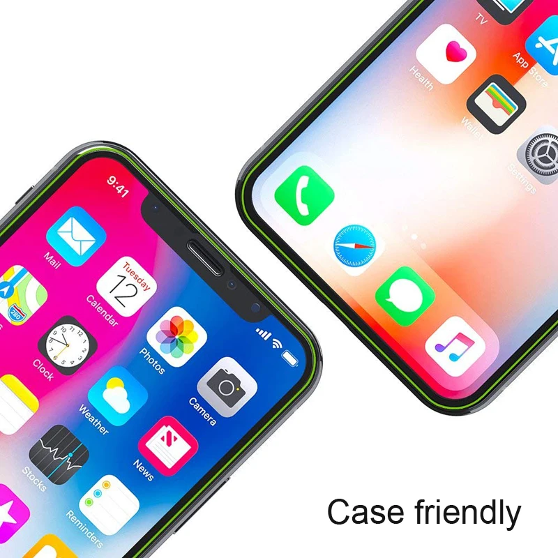 Akcoo 6D изогнутые закаленное Стекло Экран протектор для iPhone XS XR Максимальная Защита