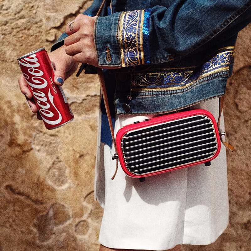 

New LOFREE Poison-M Bluetooth speaker Cabernet Franc Red Restore FM Radio portable Wireless Music Player Subwoofer gift